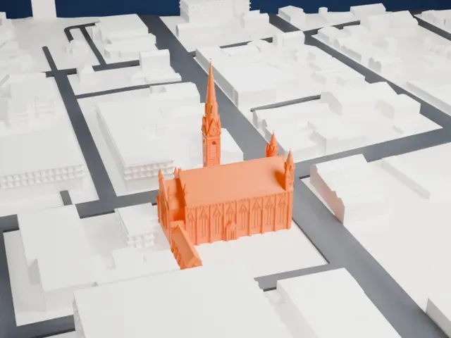 Cathedral of St. John the Baptist, Paterson model, North view