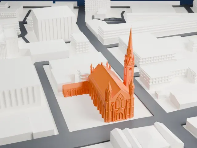 Cathedral of St. John the Baptist, Paterson model, West view