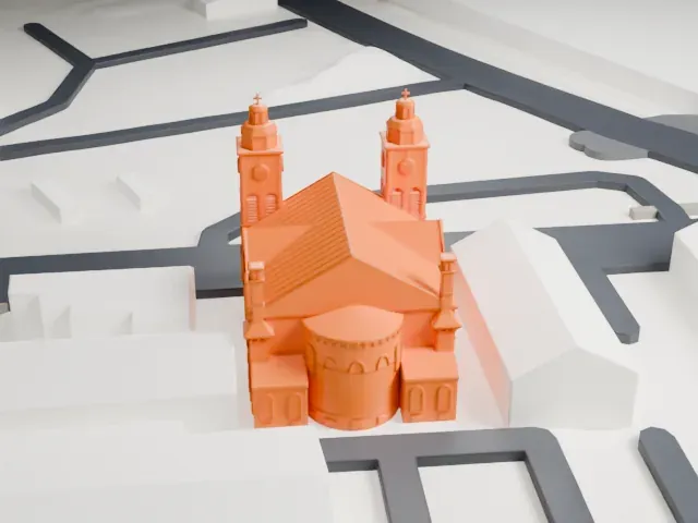Cathedral of St. Michael the Archangel, Passaic model, East view