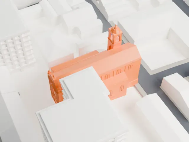 Cathedral of the Holy Spirit, Istanbul model, North view