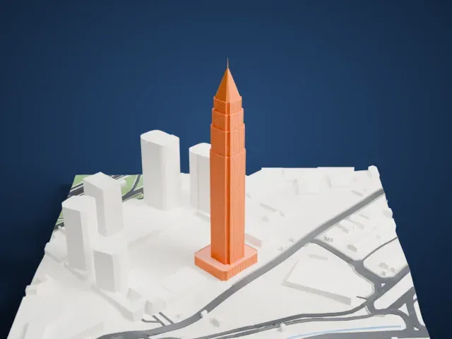 CBRT Tower model, East view