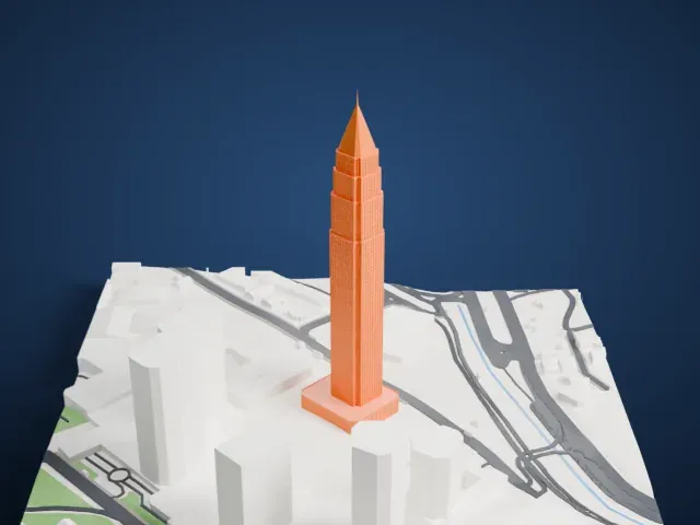 CBRT Tower model, South view