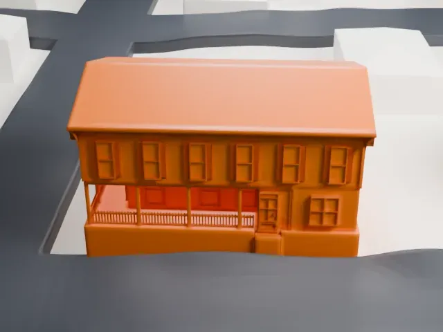 Central Hall, Sea Cliff model, South view