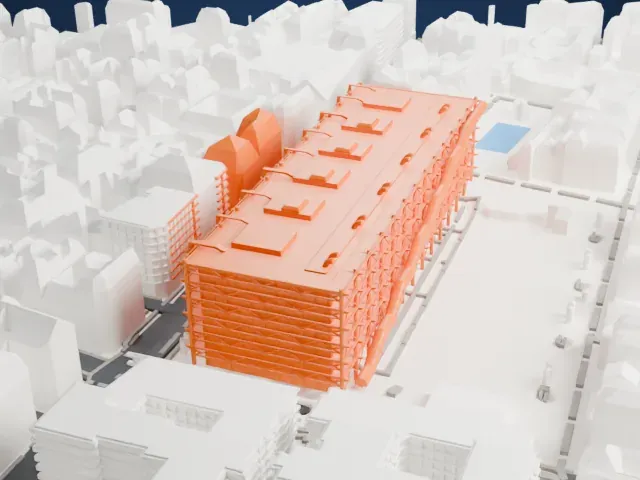 Centre Pompidou model, North view