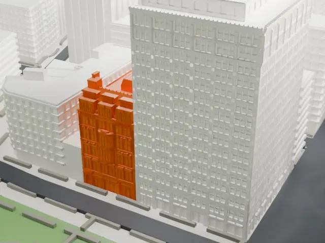 Century Building, Union Square model, South view