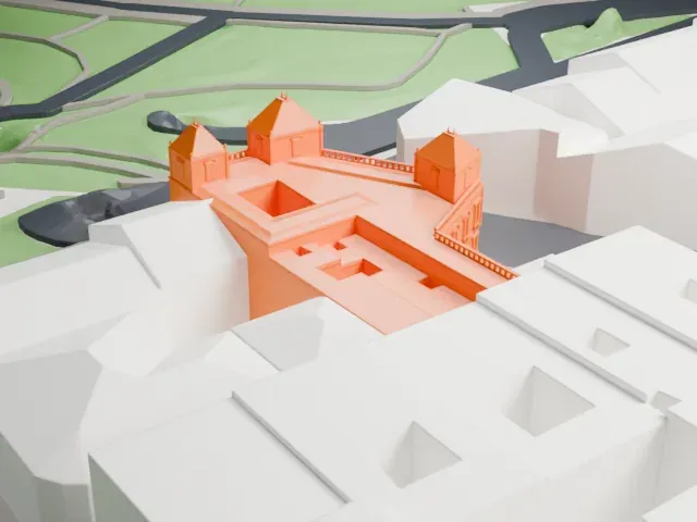 Cerralbo Museum model, East view