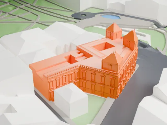 Cerralbo Museum model, North view