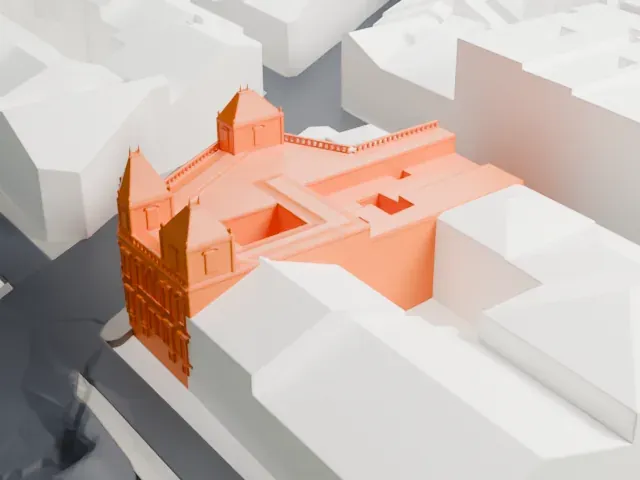 Cerralbo Museum model, South view
