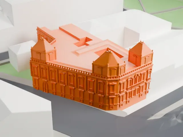 Cerralbo Museum model, West view