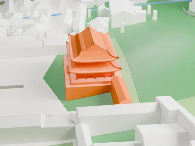 Changdeokgung model, East view