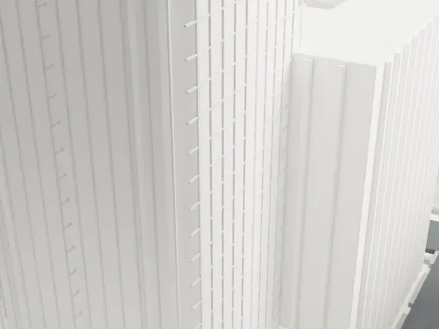 Charles Scribner's Sons Building model, East view