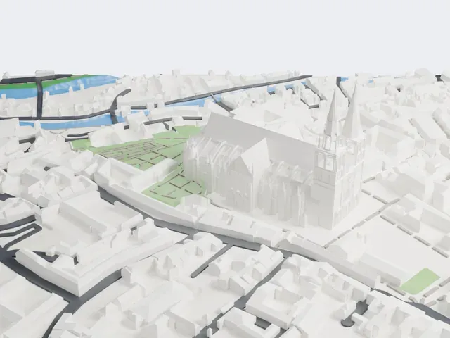 Chartres Cathedral model, West view