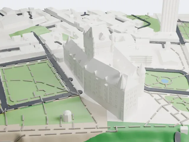 Château Frontenac model, East view