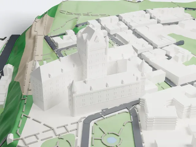 Château Frontenac model, North view
