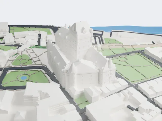 Château Frontenac model, West view