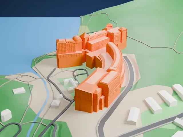 Chateau Lake Louise model, East view