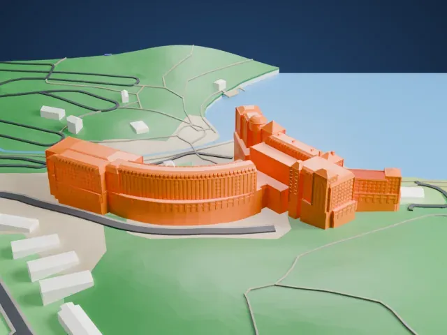 Chateau Lake Louise model, North view