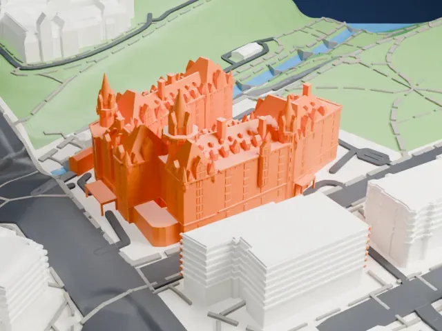 Château Laurier model, East view