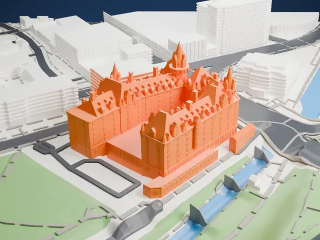 Château Laurier model, West view