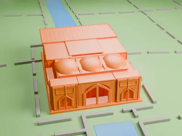 Chehel Sotoun model, West view