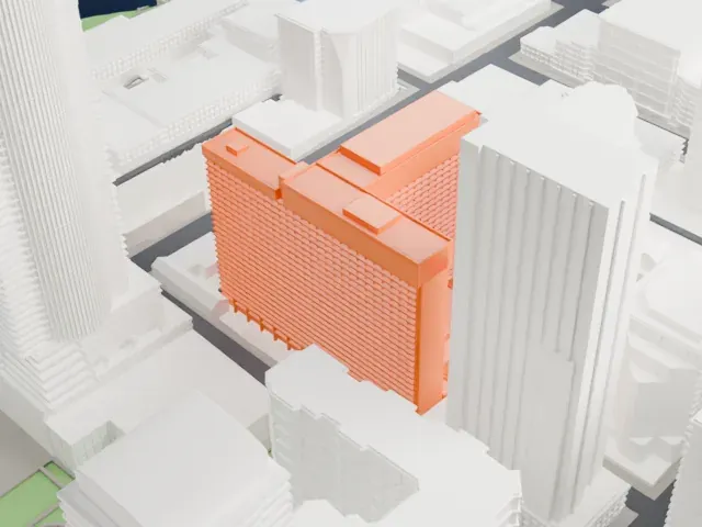 Chelsea Hotel, Toronto model, West view