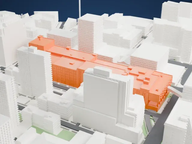 Chelsea Market model, North view