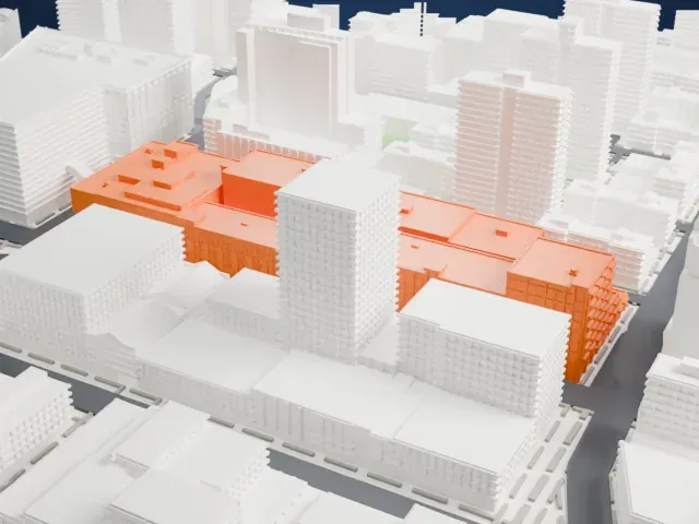 Chelsea Market model, South view