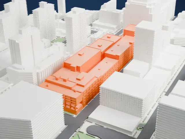 Chelsea Market model, West view