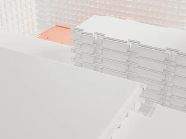 Chelsea Studios model, North view