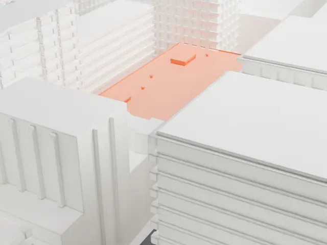 Chelsea Studios model, West view