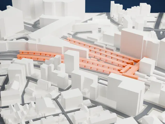 Chiba Station model, North view