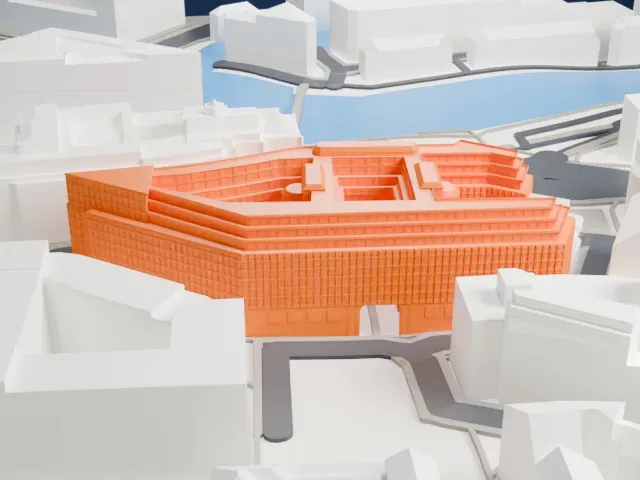 Chilehaus model, North view