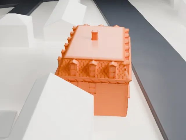 Christ Building, Sea Cliff model, East view