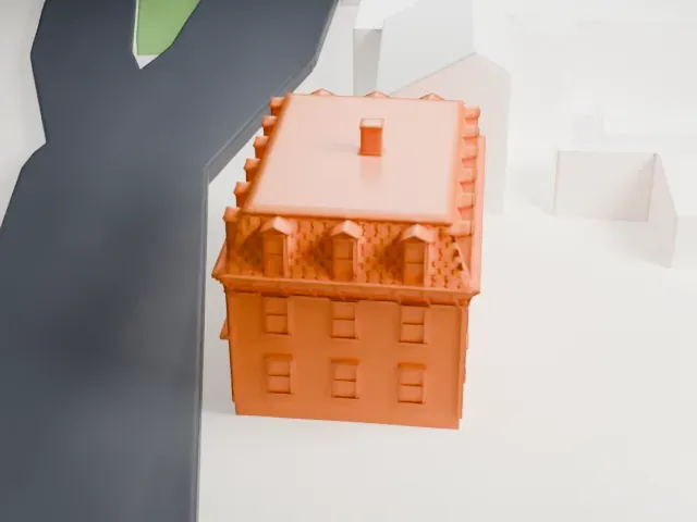 Christ Building, Sea Cliff model, West view