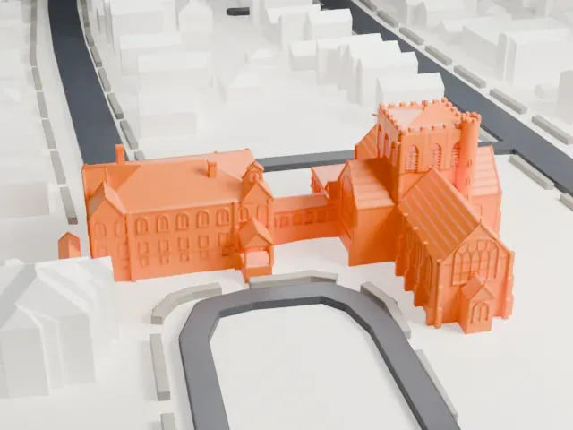 Christ Church New Brighton, Episcopal model, East view
