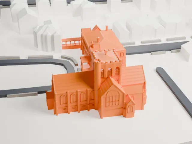 Christ Church New Brighton, Episcopal model, North view