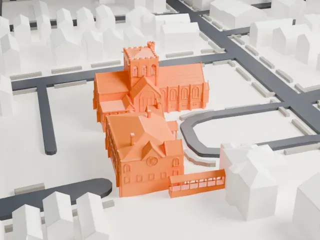 Christ Church New Brighton, Episcopal model, South view