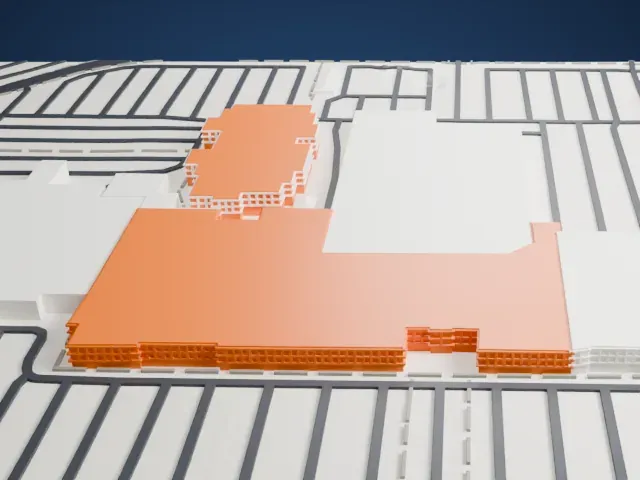 Christown Spectrum Mall model, North view