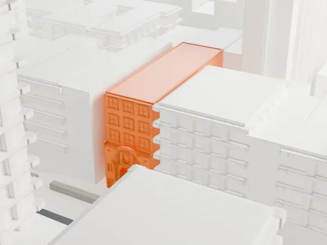 Church of Our Lady of Guadalupe model, South view