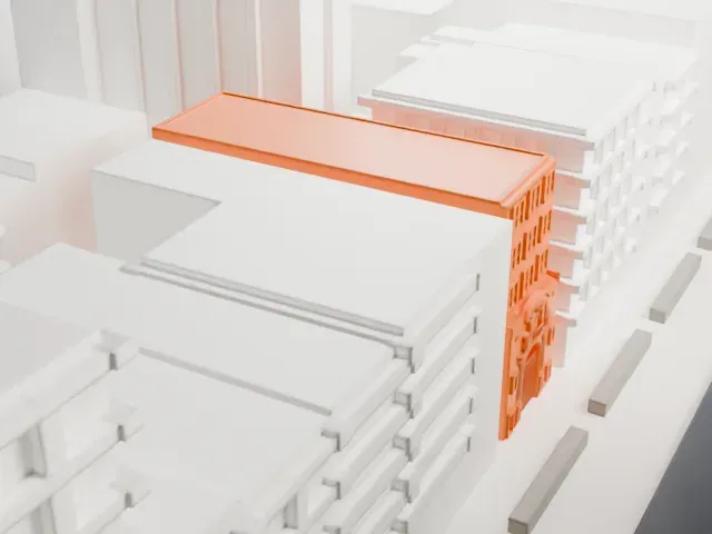 Church of Our Lady of Guadalupe model, West view
