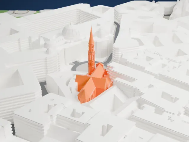 Church of Saint Michael, Vienna model, East view