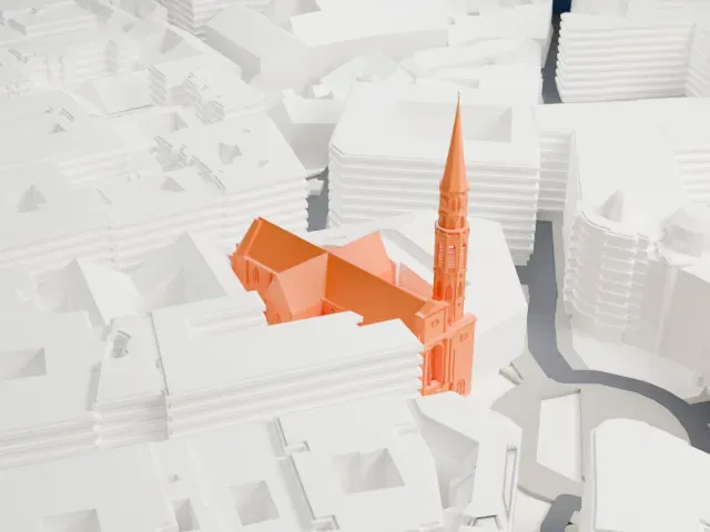 Church of Saint Michael, Vienna model, North view