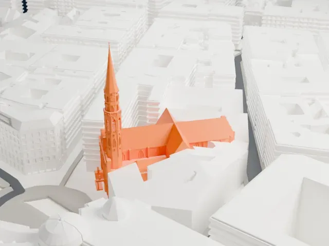 Church of Saint Michael, Vienna model, South view