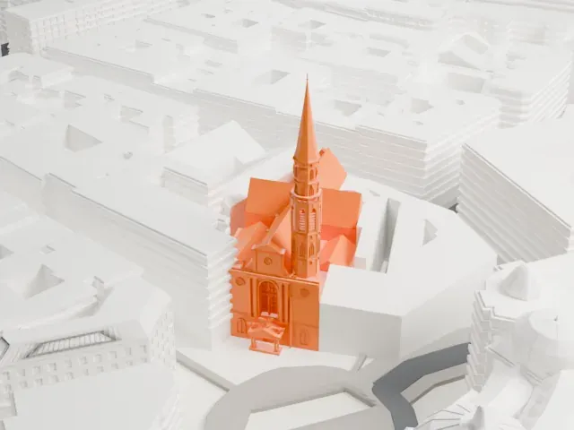 Church of Saint Michael, Vienna model, West view