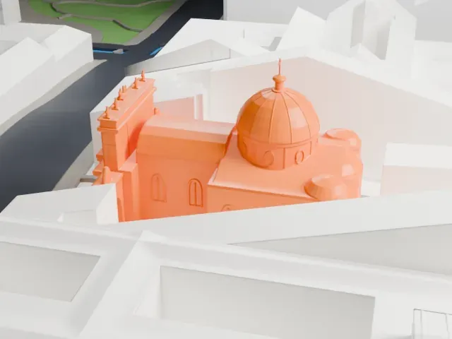 Church of St. Catherine (Saint Petersburg) model, East view