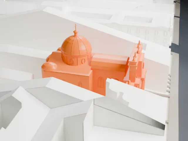 Church of St. Catherine (Saint Petersburg) model, West view