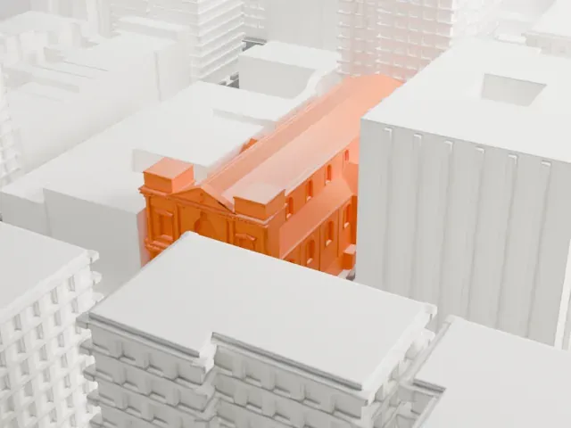 Church of St. Ignatius Loyola model, East view