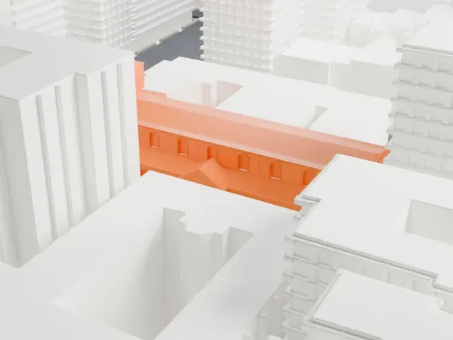 Church of St. Ignatius Loyola model, North view