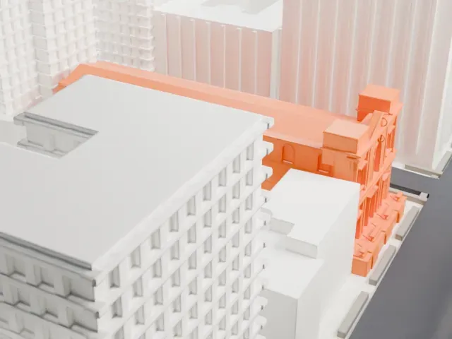 Church of St. Ignatius Loyola model, South view