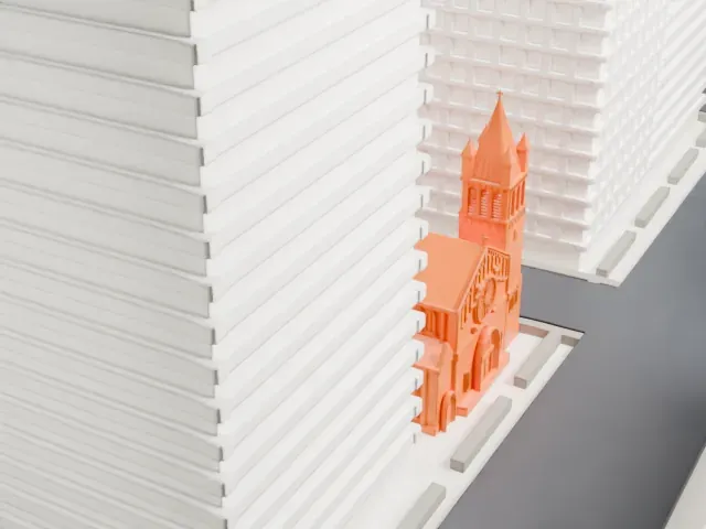 Church of St. John Nepomucene model, North view